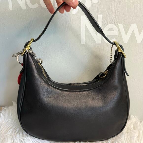 y2k COACH Vintage 2002 Legacy Top Zip West Hobo Shoulder Bag Black - Picture 2 of 9